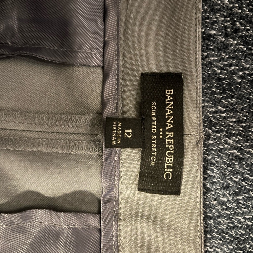 Banana Republic GREY Sculpted Stretch Trouser